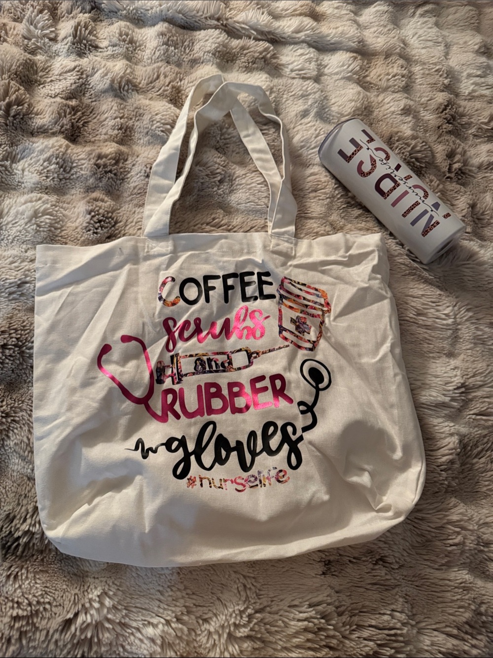 Nurse Canvas Tote Bag & Tumbler bundle